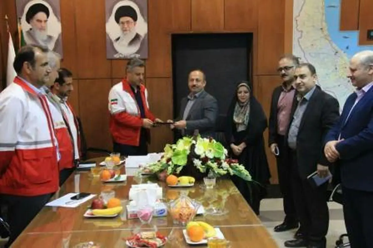 دیدار شهردار رشت با مدیرعامل هلال احمر گیلان  