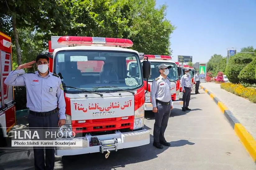 بهره برداری از تجهیزات جدید آتش نشانی اصفهان