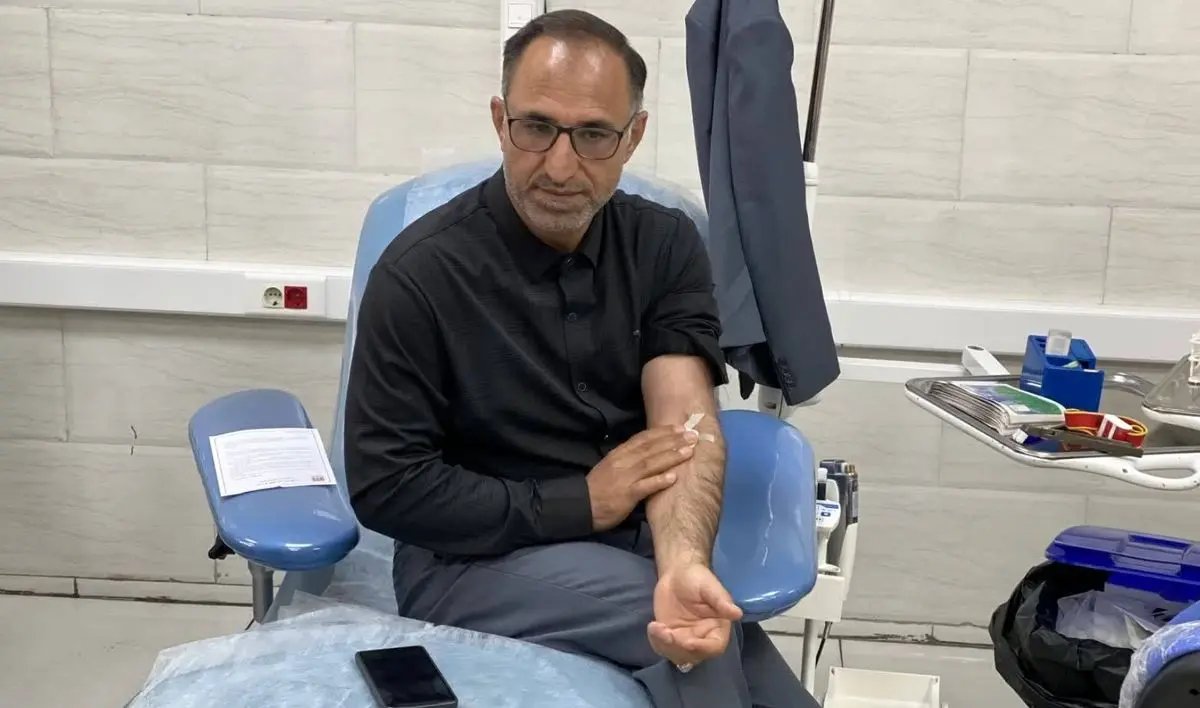 حضور اعضای باشگاه فجرسپاسی در پویش اهدای خون