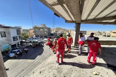 مانور مشترک نجات مصدوم از ارتفاع در تکاب برگزار شد