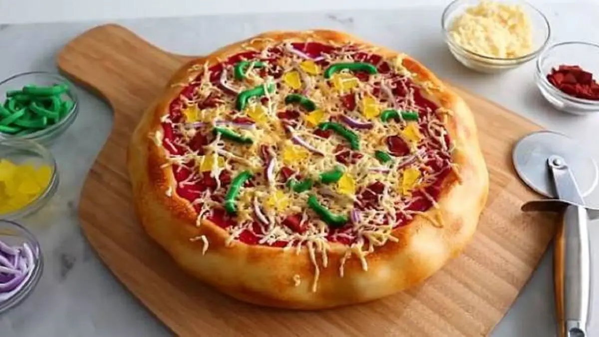 طرز تهیه کیک پیتزا خانگی