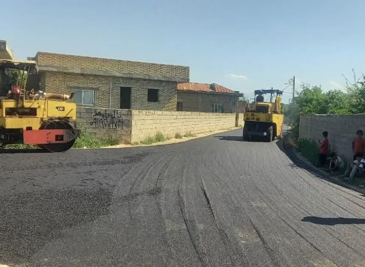 آسفالت‌ریزی معابر ۲۶۱ روستای آذربایجان‌شرقی