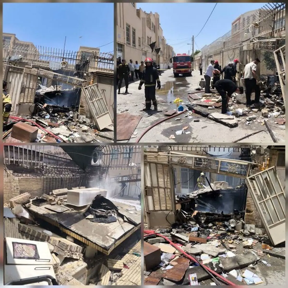 مهار 2 فقره حادثه آتش‌سوزی در شهر یزد / 15 نفر از حادثه نجات یافتند