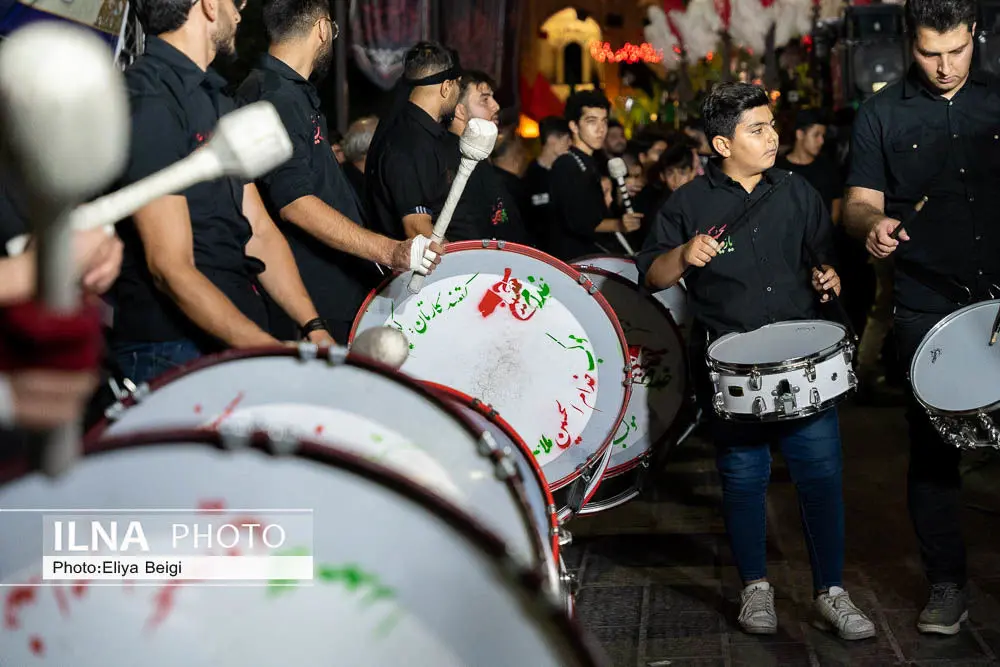 مراسم عزاداری شب عاشورای حسینی در قزوین 