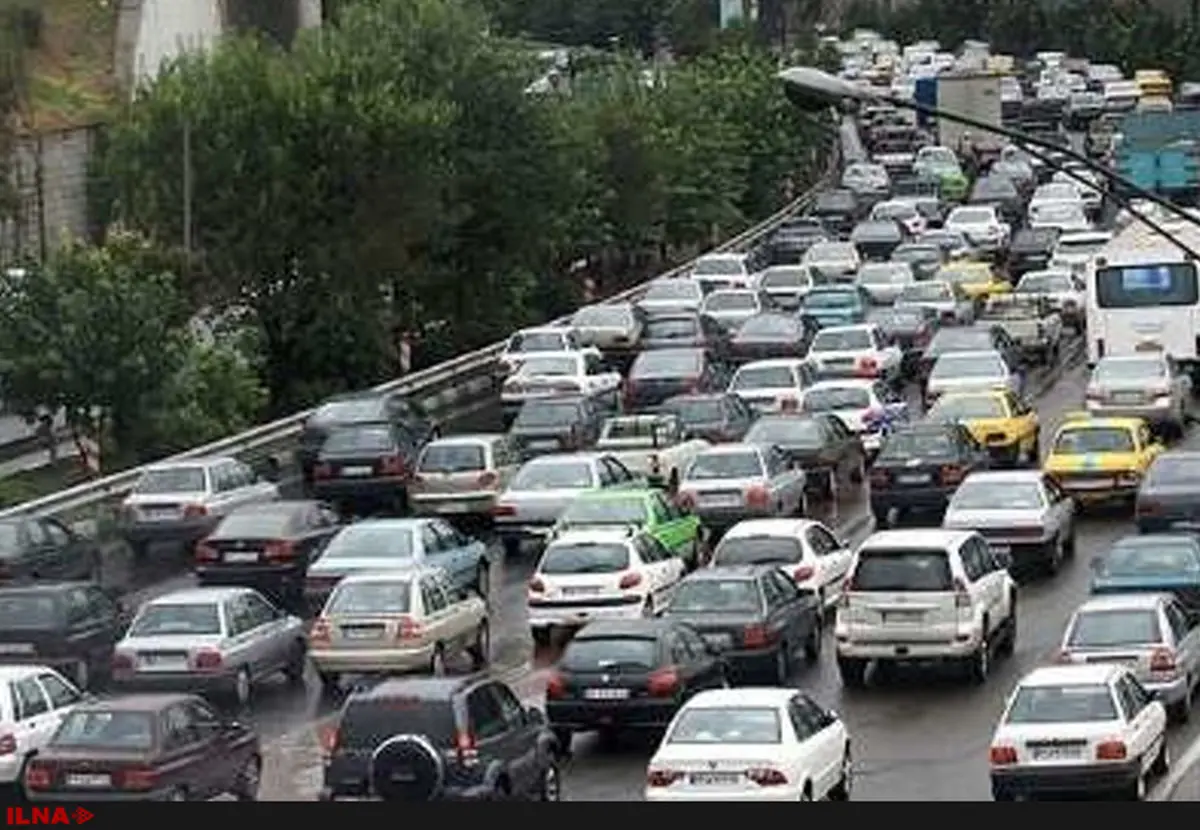 ترافیک باند جنوبی آزادراه تهران-کرج/باران در استانهای آذربایجان غربی و کرمانشاه