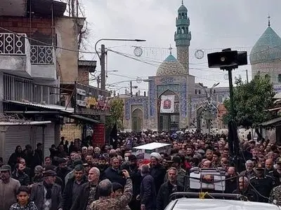 مراسم تشییع شهید محمدرضا سعیدی در دلند