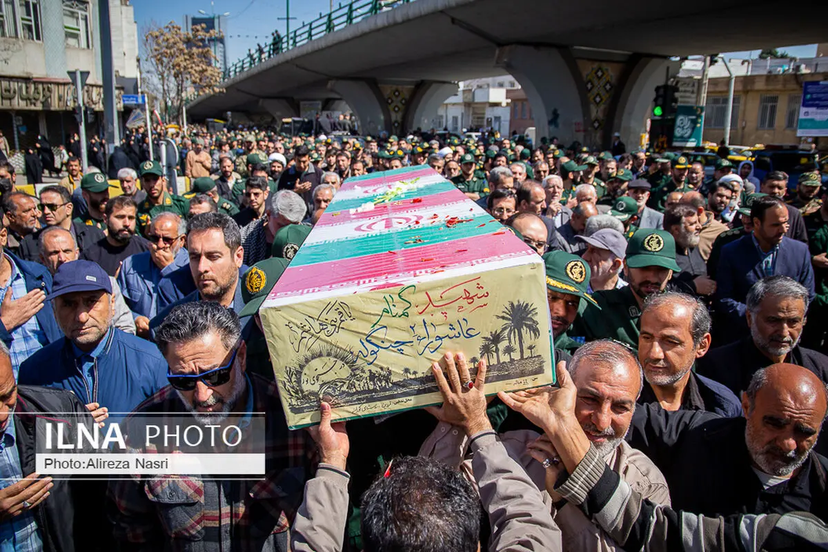 برگزاری مراسم تشییع ۲ شهید گمنام در قزوین