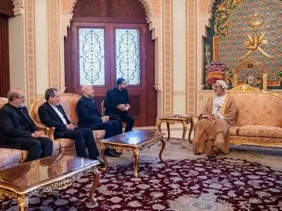 سلطان عمان یستقبل قالیباف والوفد المرافق له