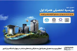 اعطای بورسیه تحصیلی همراه اول به نخبگان رشته‌های منتخب در چهار دانشگاه برتر کشور