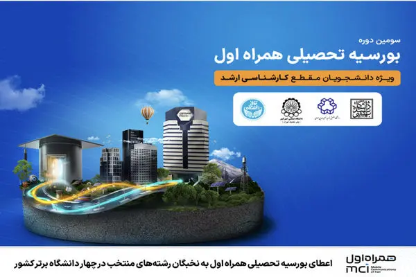 اعطای بورسیه تحصیلی همراه اول به نخبگان رشته‌های منتخب در چهار دانشگاه برتر کشور