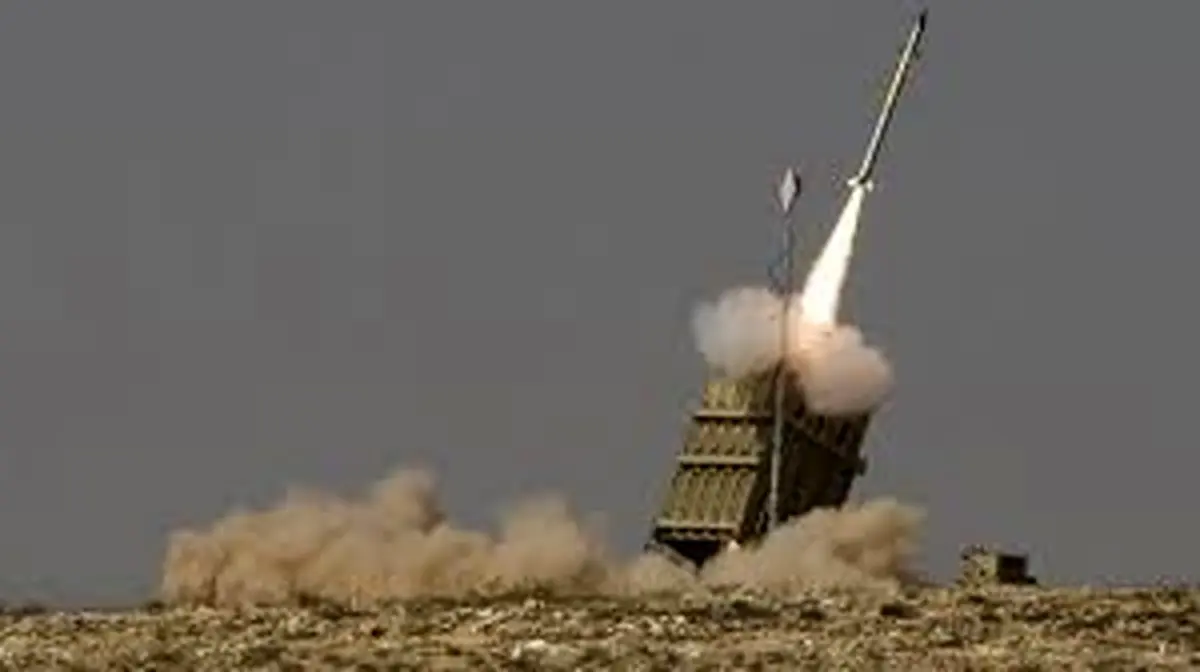 رهگیری پهپاد پرتابشده از نوار غزه توسط سامانه گنبد آهنین