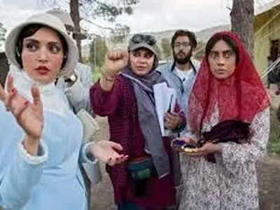 بهنوش طباطبایی وترلان پروانه در پشت صحنه سریال «سووشون»