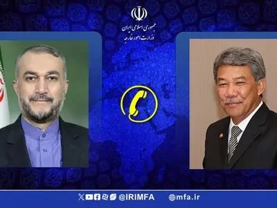 گفت‌وگوی تلفنی وزرای امور خارجه ایران و مالزی