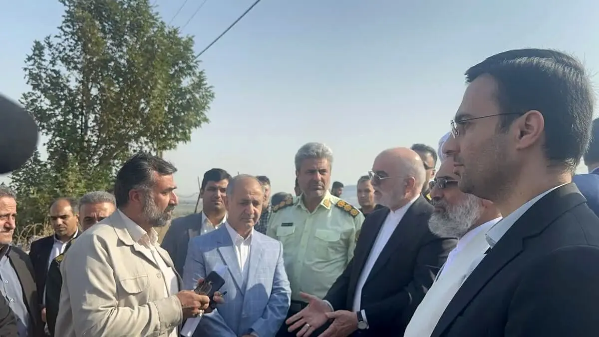معاون امور بینالملل قوه قضاییه از پروژه مخزن آب زیتونتپه آزادشهر بازدید کرد