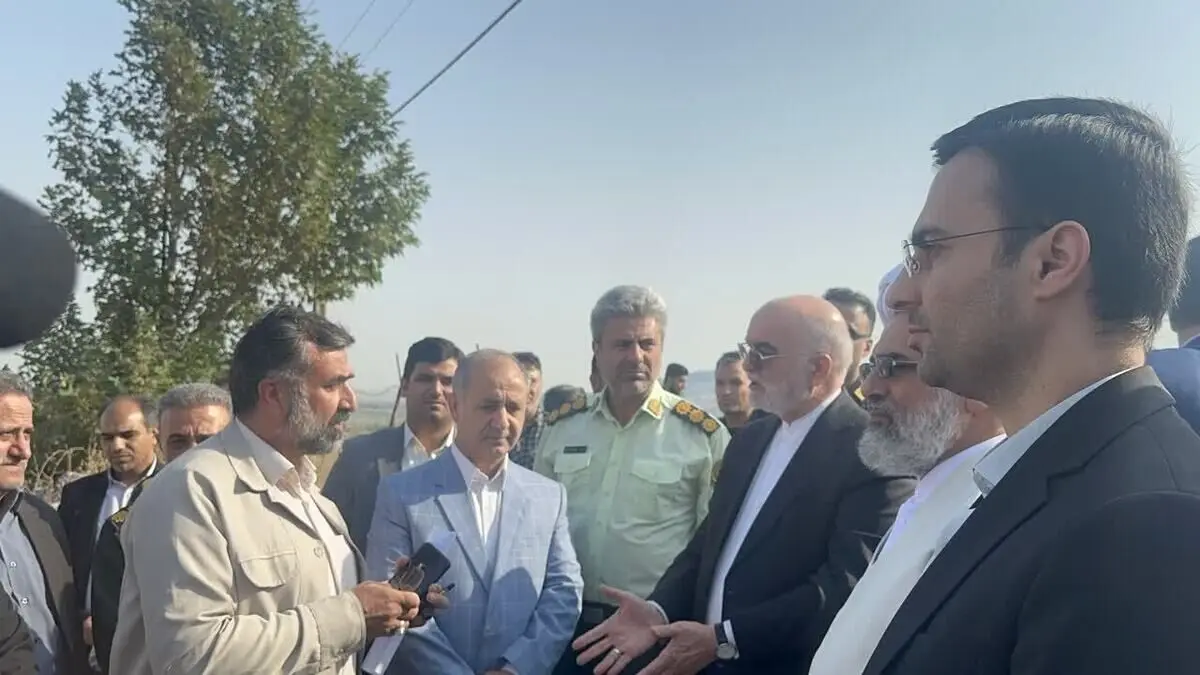 معاون امور بین‌الملل قوه قضاییه از پروژه مخزن آب زیتون‌تپه آزادشهر بازدید کرد