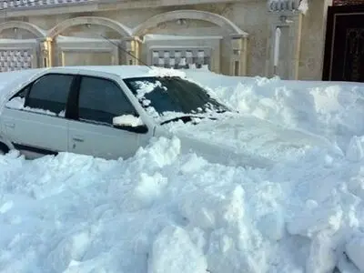 برف در ارتفاعات نیشابور به ۶۰ سانتی متر رسید