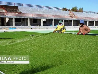 بهره برداری از زمین چمن مصنوعی آبگرم آوج با اعتبار ۵ میلیارد ریال 