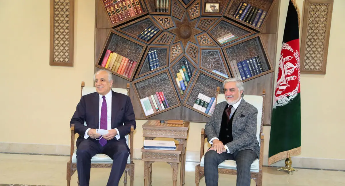 دیدار زلمای خلیلزاد با عبدالله عبدالله