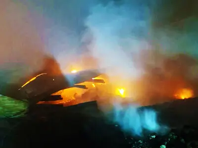 حریق گسترده کارگاه تولید پلاستیک در شهرک صنعتی لیا