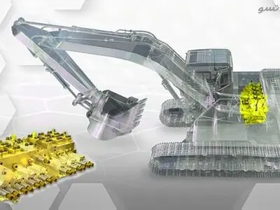 نام قطعات بیل مکانیکی و بررسی عملکرد هر قطعه