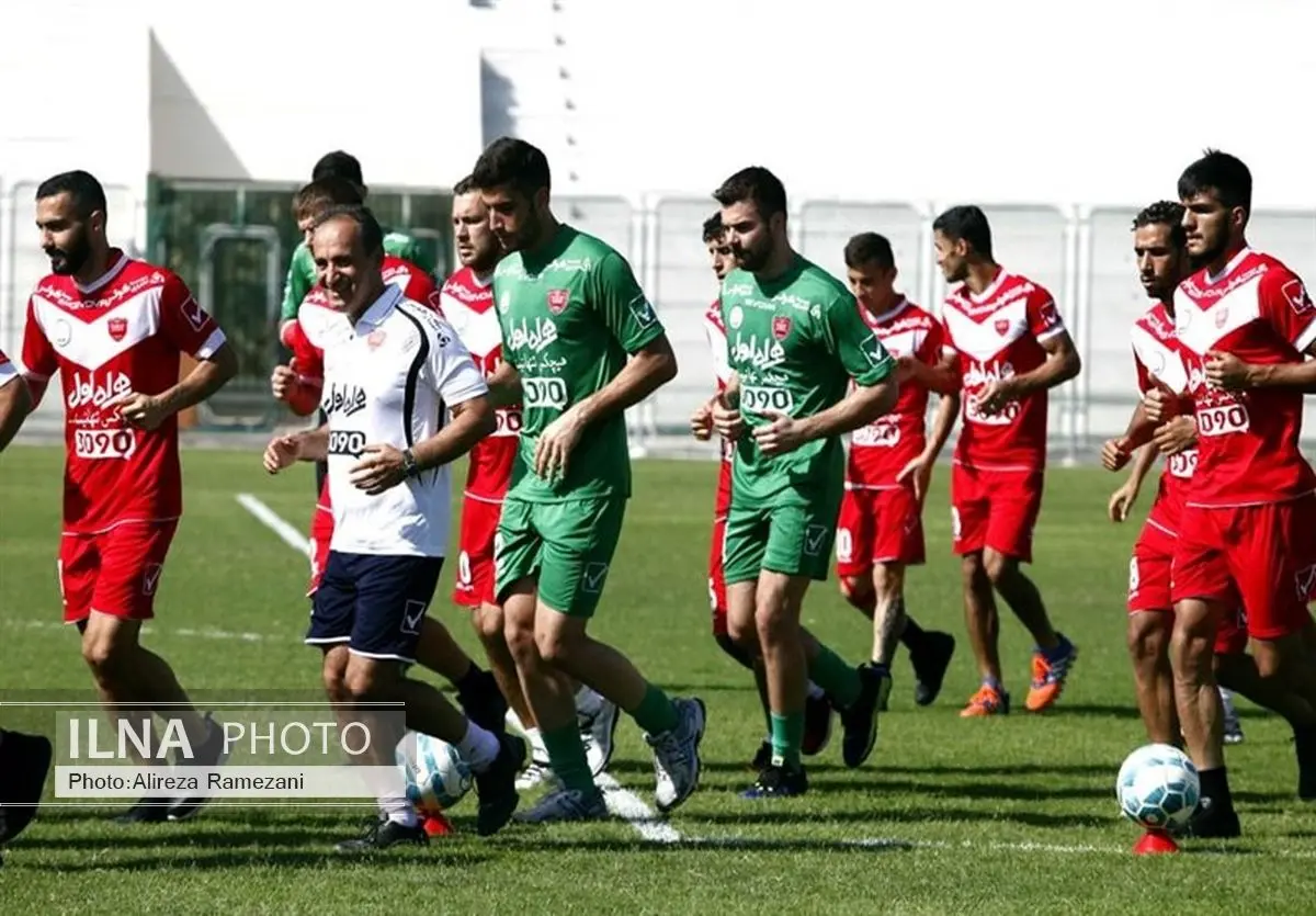 تمرین پرفشار پرسپولیسیها در دوبی