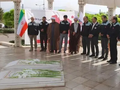 تجدید میثاق با شهدای گمنام و ۲۹۹ شهید والامقام ذوب آهن اصفهان