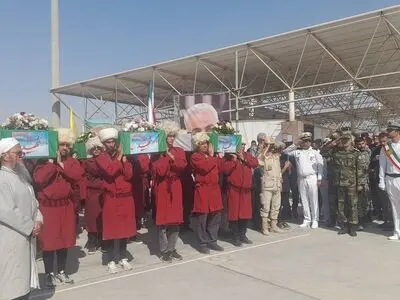 پیکر ۴۶ شهید تازه تفحص شده وارد کشور شد
