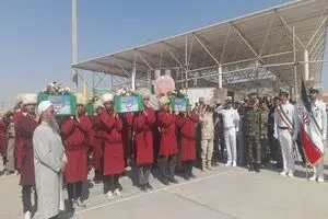 پیکر ۴۶ شهید تازه تفحص شده وارد کشور شد