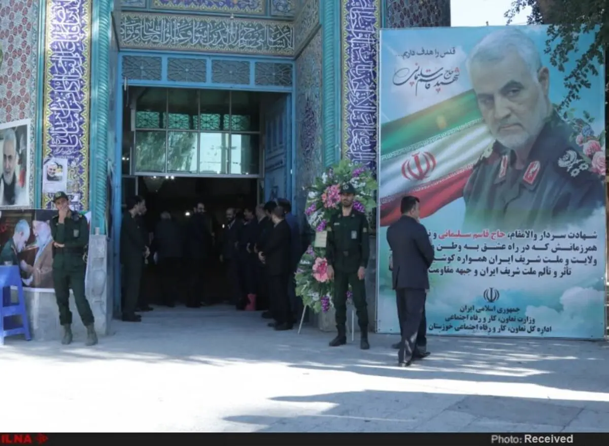 گزارش تصویری برگزاری مراسم ختم سردار شهید حاج قاسم سلیمانی در اهواز