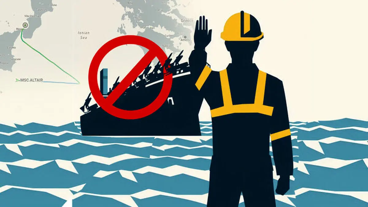 کارگران یونانی بندر پایرئوس مانع از انتقال تسلیحات به کشتی اسرائیلی شدند