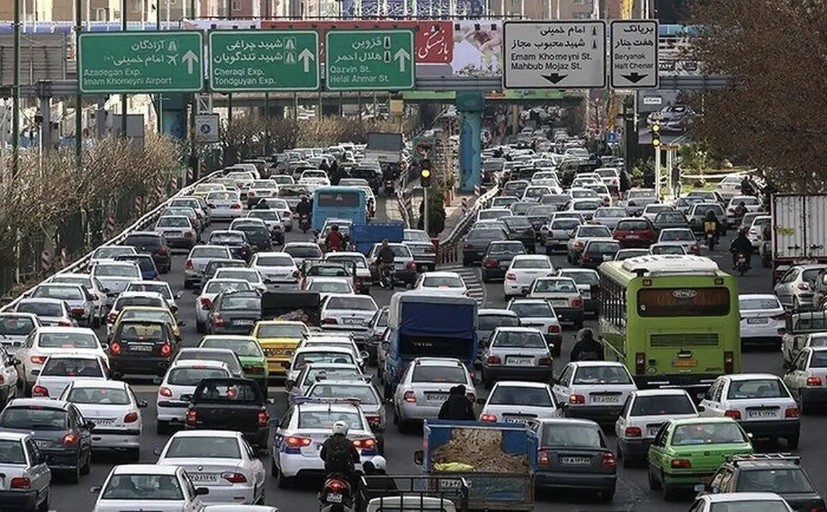 ترافیک صبحگاهی در بزرگراه‌های تهران