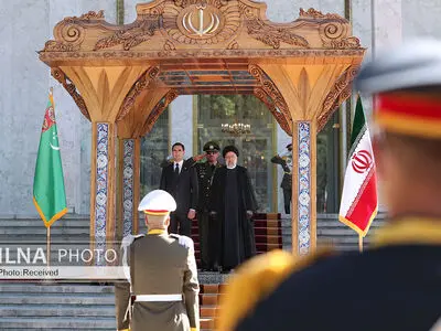 ویدئو/ مراسم استقبال رسمی از بردی محمداف رئیس جمهور ترکمنستان