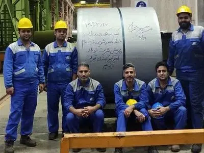 کورد روزانه خط اسیدشویی در شرکت فولاد امیرکبیر کاشان شکسته شد 