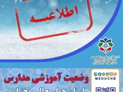 مدارس ابتدایی شهرستان کوهرنگ غیر حضوری شد