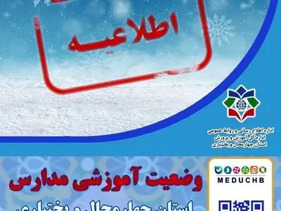 مدارس ابتدایی شهرستان کوهرنگ غیر حضوری شد