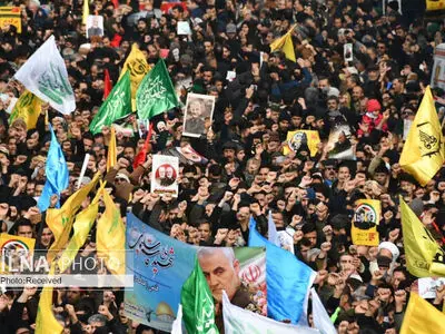 پیکر سردار سلیمانی و شهدا به شهر قم رسید