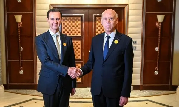 دیدار بشار اسد و قیس سعید