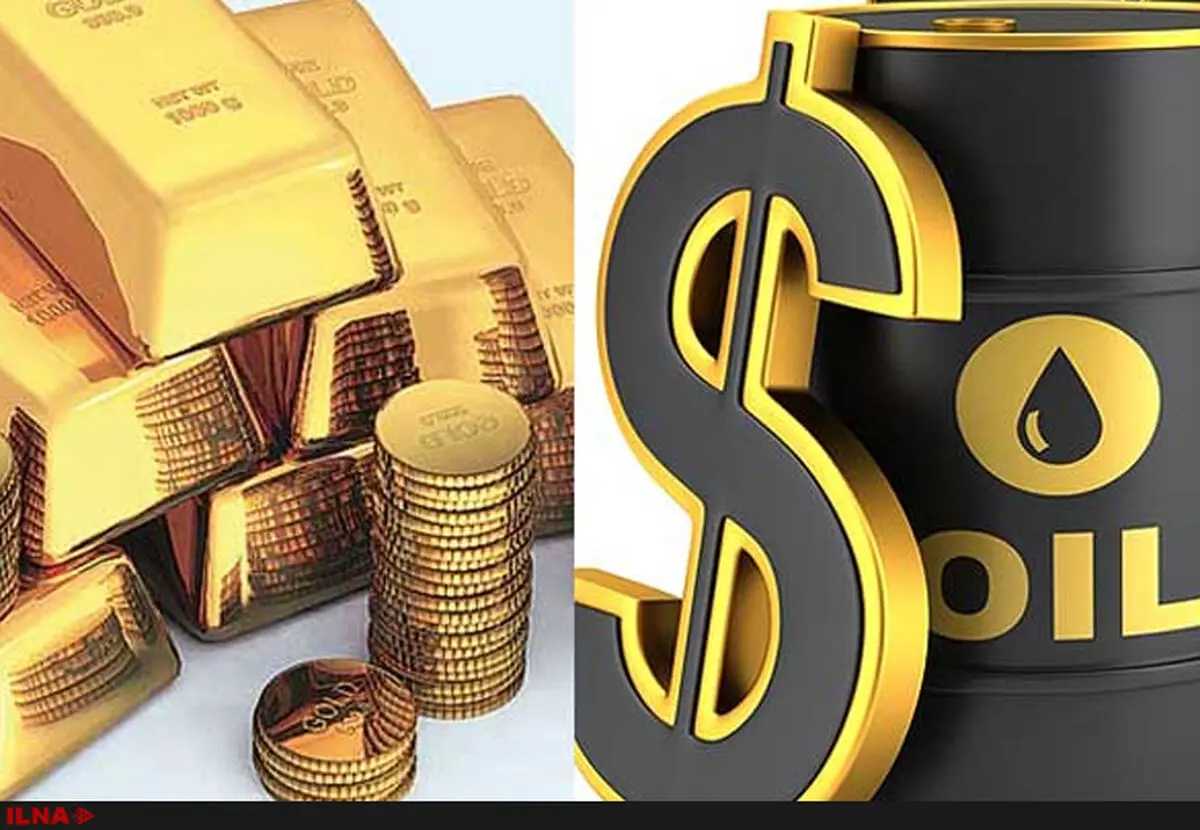کاهش قیمت طلا و نفت خام در بازار‌های جهانی + جدول