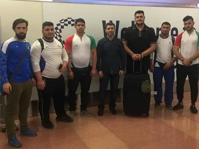 وزنه برداران جوان ایران وارد توکیو شدند