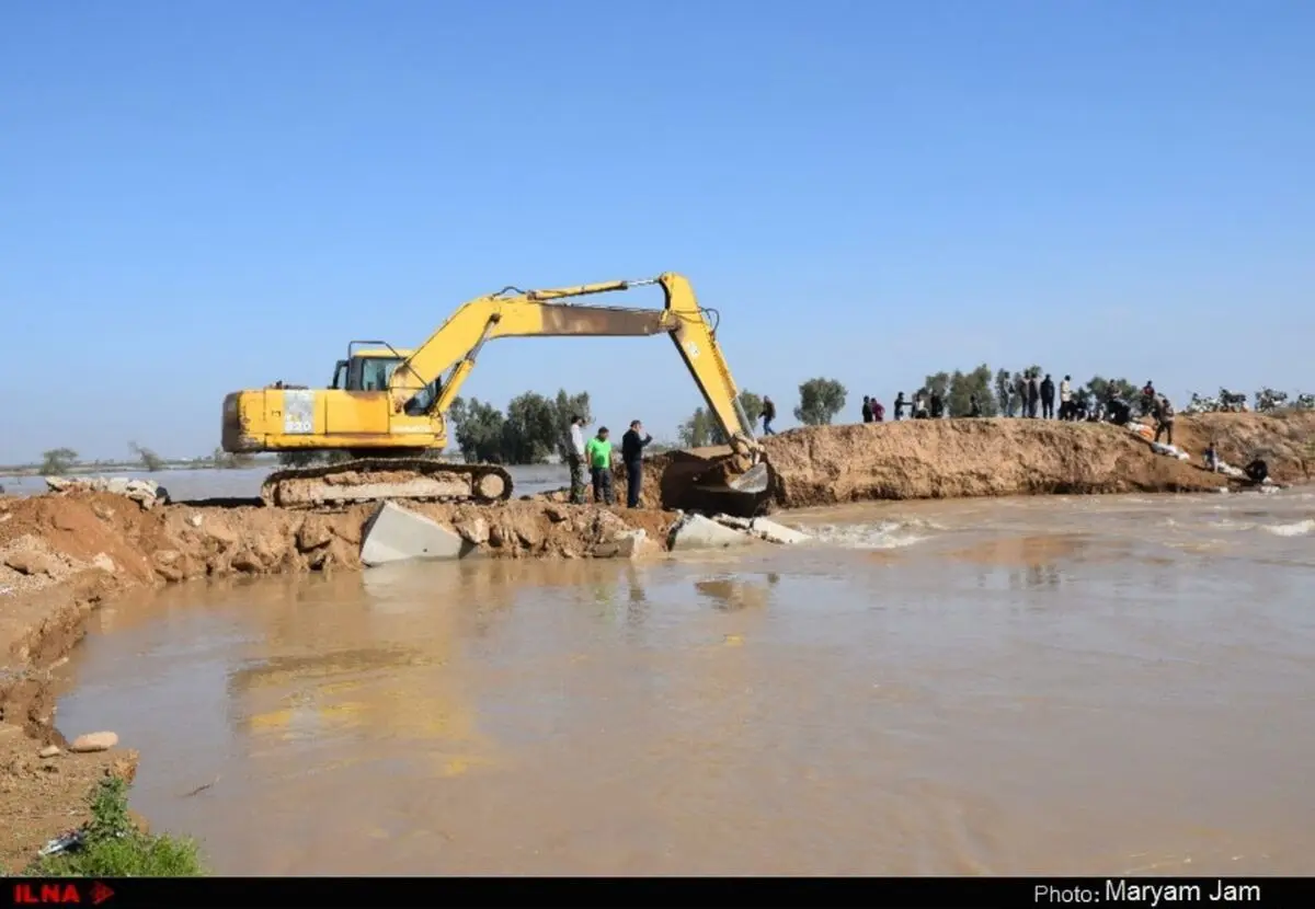 گزارش تصویری از مناطق متأثر از سیلِ روستای آلبوعفری و شهر رفیع در خوزستان
