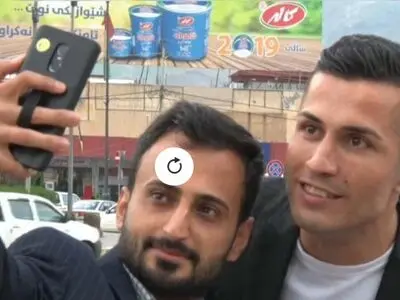 بدل رونالدو در کردستان عراق+فیلم