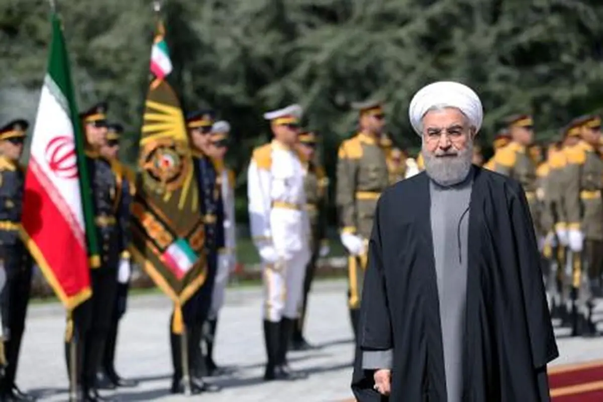 امیر قطر مورد استقبال رسمی روحانی قرار گرفت