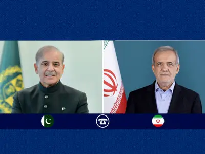  پزشکیان: ایران هیچ قصدی برای درگیری با کشورهای منطقه ندارد/ تأکید شهباز شریف بر همبستگی پاکستان با ایران