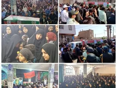پیکر شهید مدافع امنیت در شهرستان هامون تشییع شد