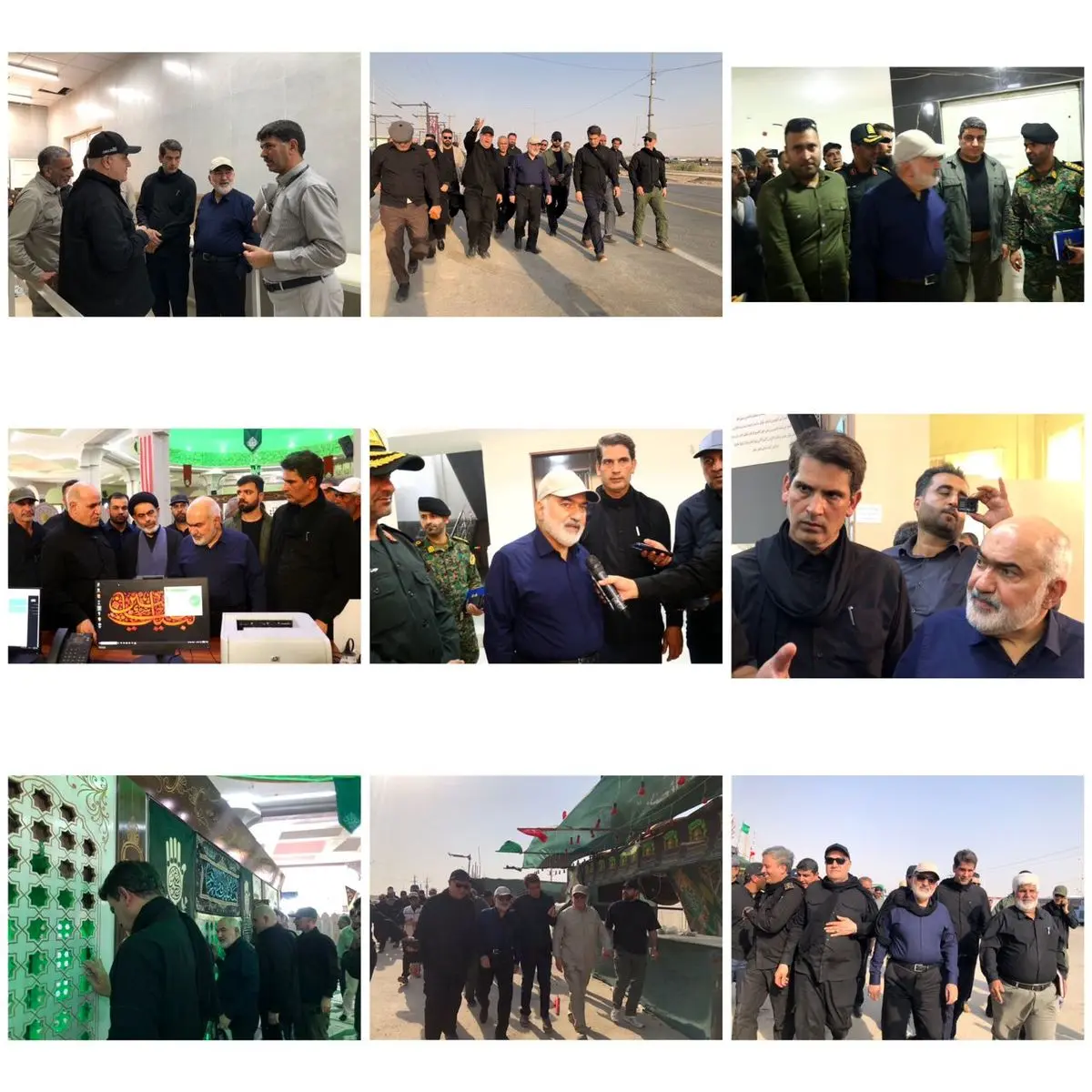 بازدید استاندار خوزستان از آماده سازی زیرساخت های مرز بینالمللی شلمچه جهت ارائه خدمات به زائرین اربعین حسینی(ع)