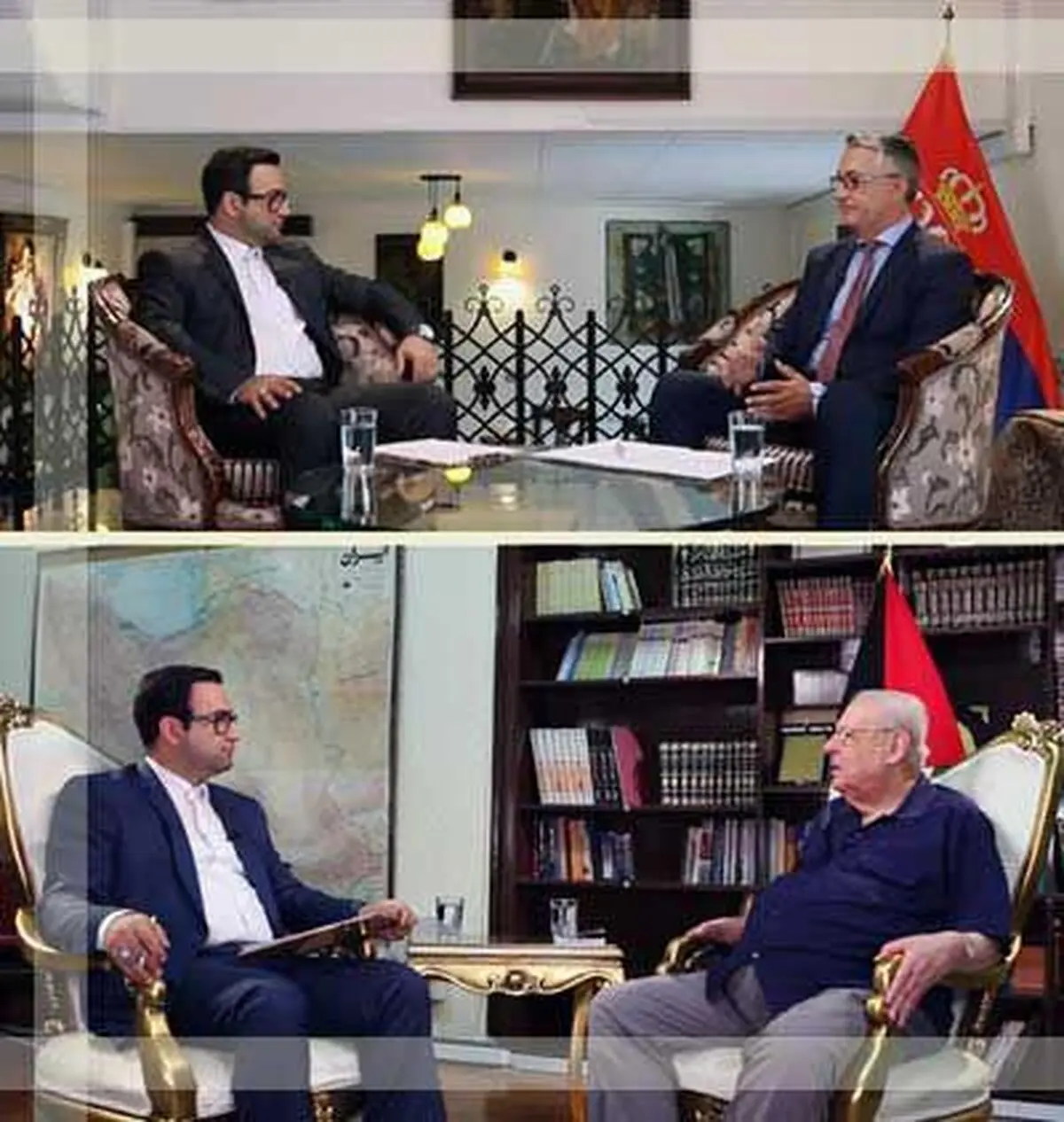 میزبانی شبکه پنج از سفرای صربستان و فلسطین
