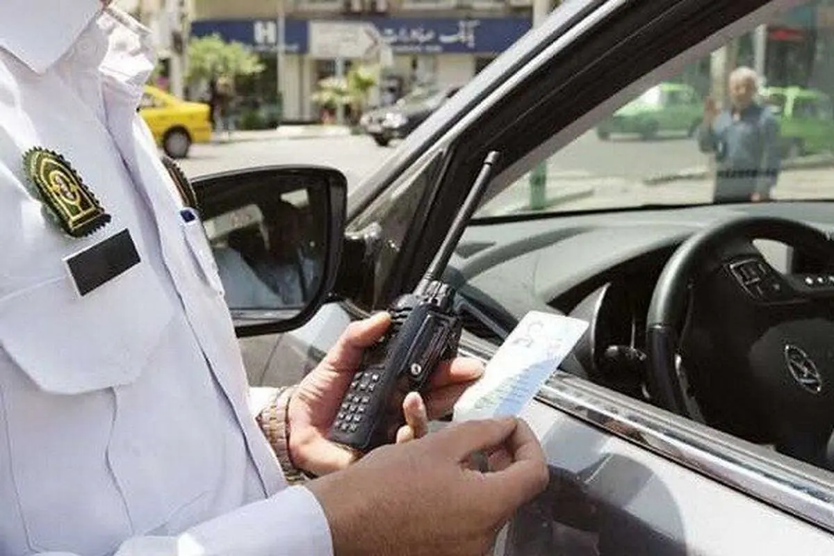توقیف یک خودرو به دلیل بیش از ۲۴ میلیون تومان خلافی