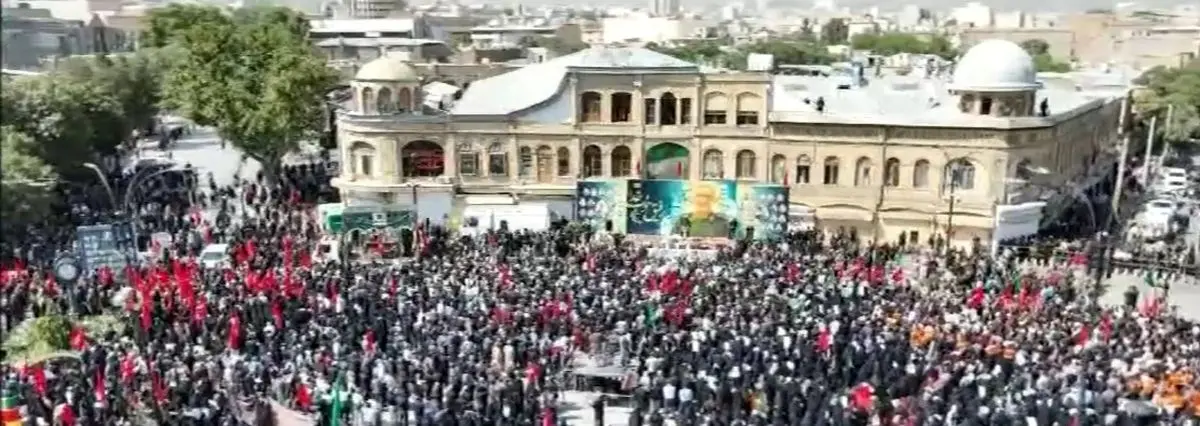 برگزاری مراسم تشییع سردار شهید علی شادمانی در همدان
