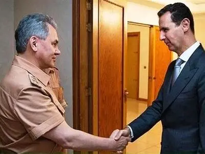 Russian defense minister meets Syria’s Assad