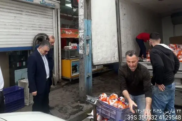 توزیع ۳ هزار و  ۶۰۰ کیلو گرم مرغ در صومعه‌سرا 